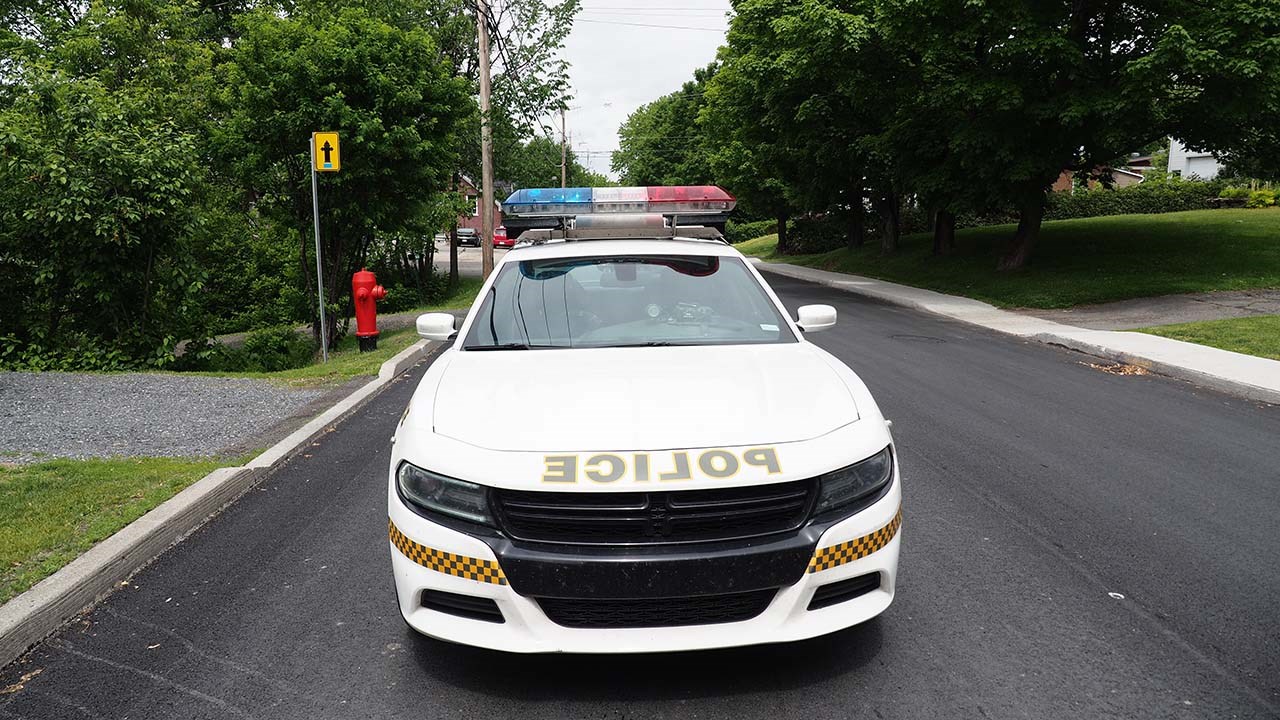 Une voiture de police de la Sûreté du Québec.