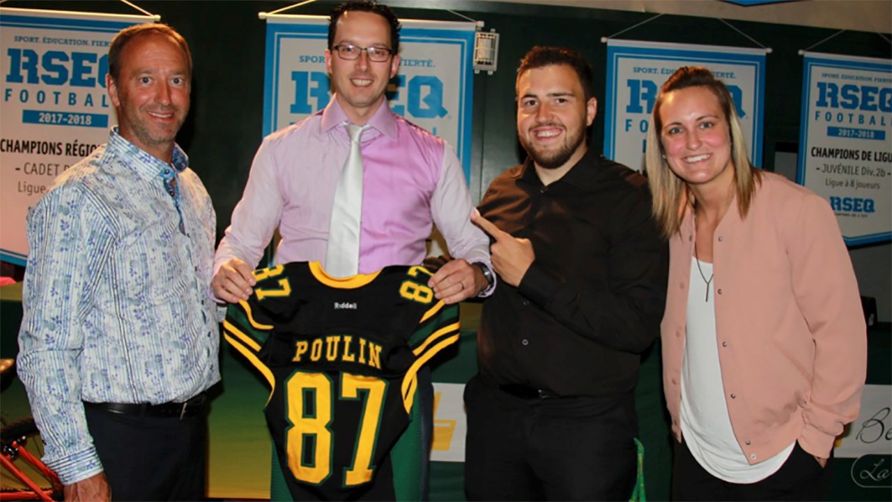 Eric Dallaire, Jean-François Poulin, Jimmy Boulet et Marie-Philippe Poulin