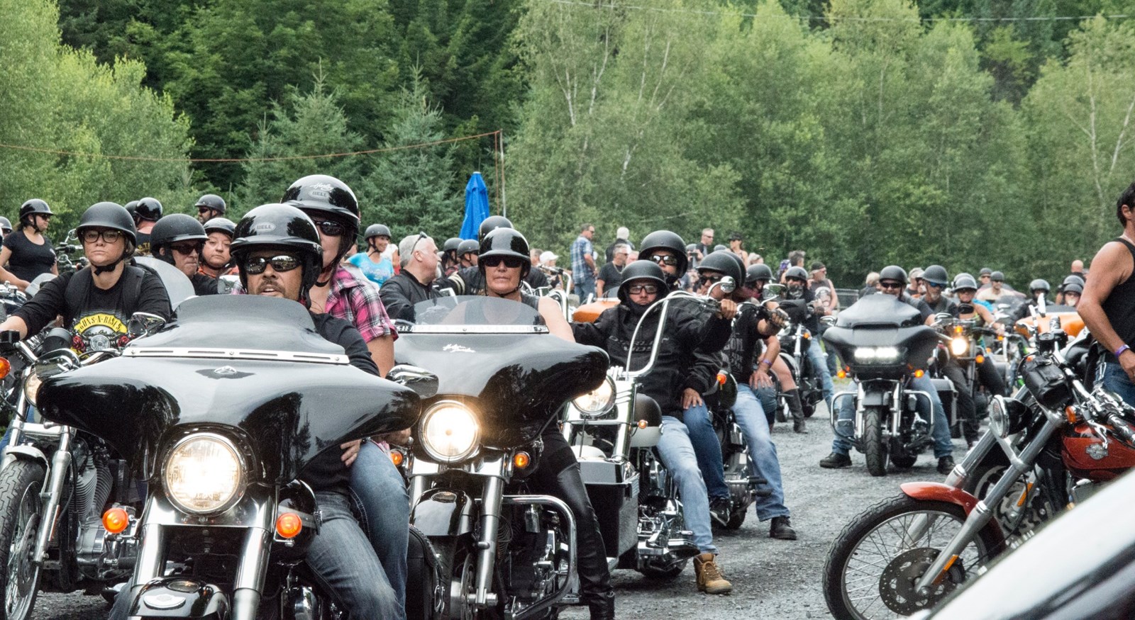 C'est un départ pour la 24e édition du Party Harley pour les enfants malades