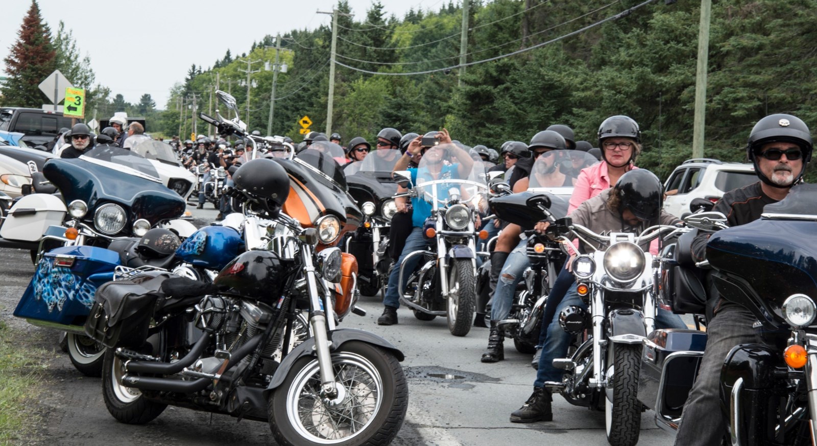 C'est un départ pour la 24e édition du Party Harley pour les enfants malades