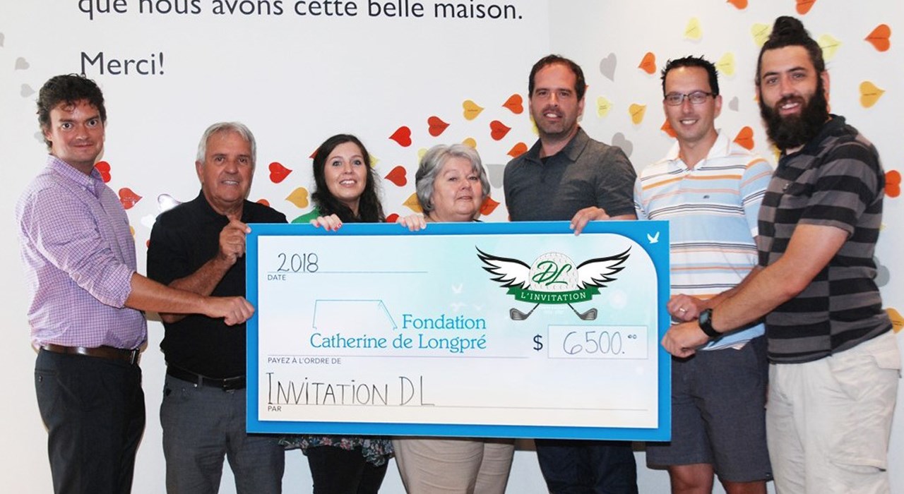 Invitation DL remet 6500$ à la Maison Catherine de Longpré