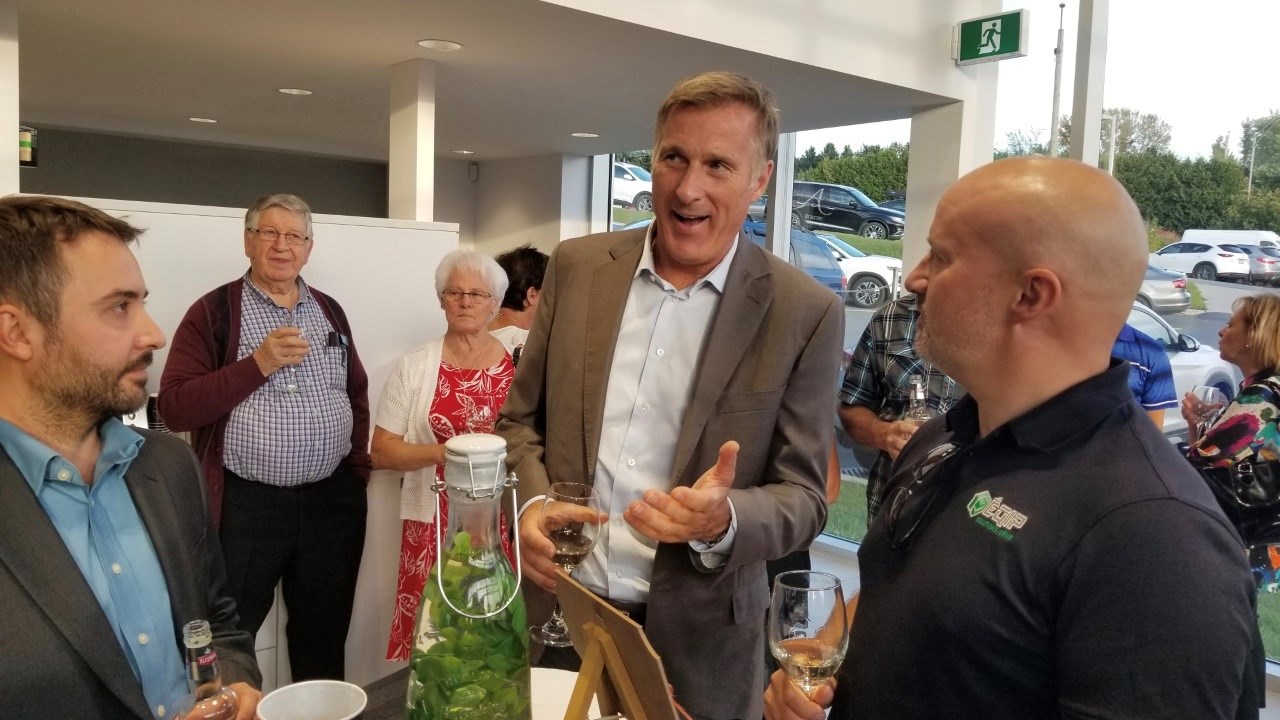 Le député fédéral de Beauce Maxime Bernier était présent à l'événement.