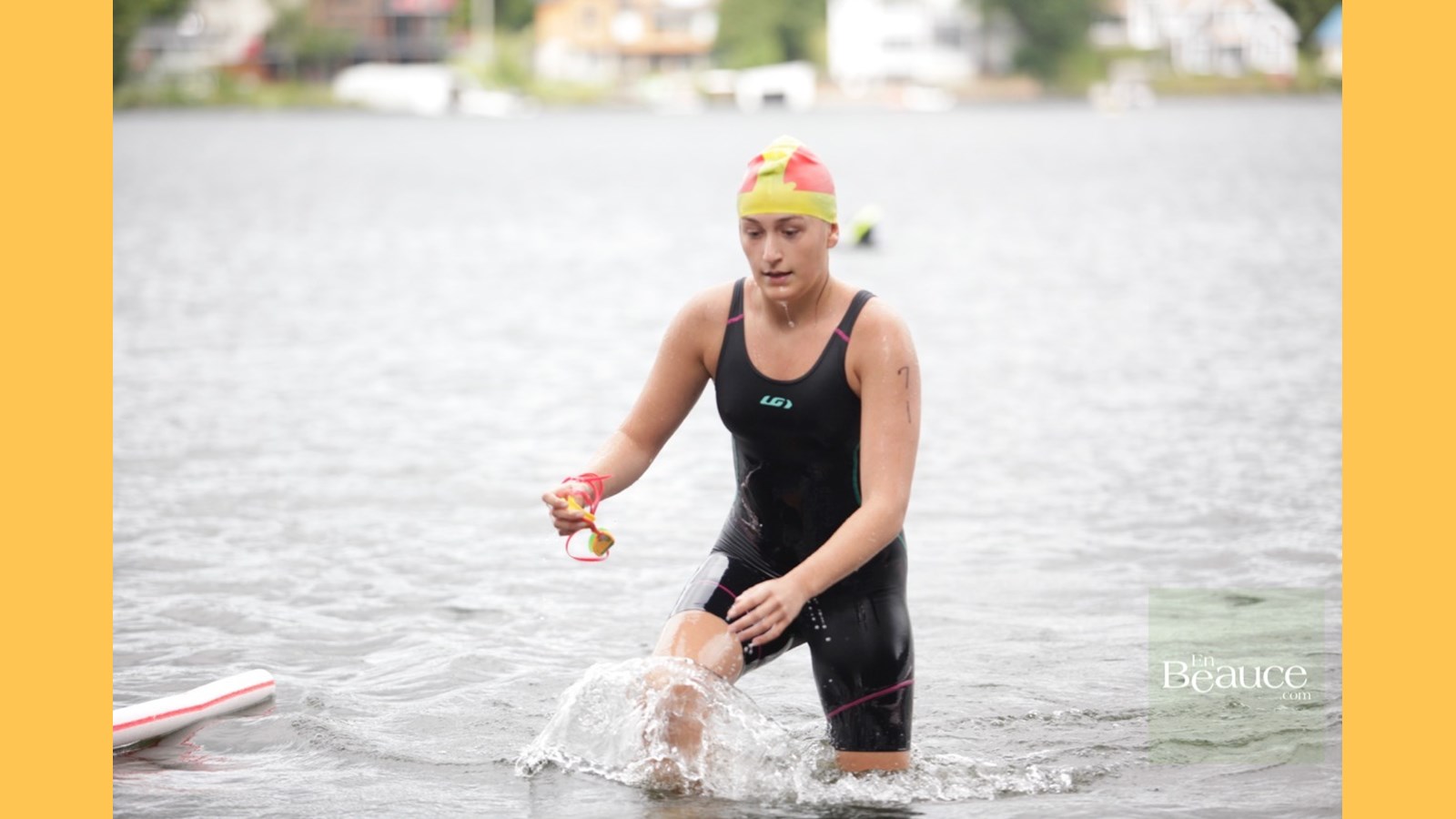 EN IMAGES : le triathlon du Lac-Poulin (partie nage)