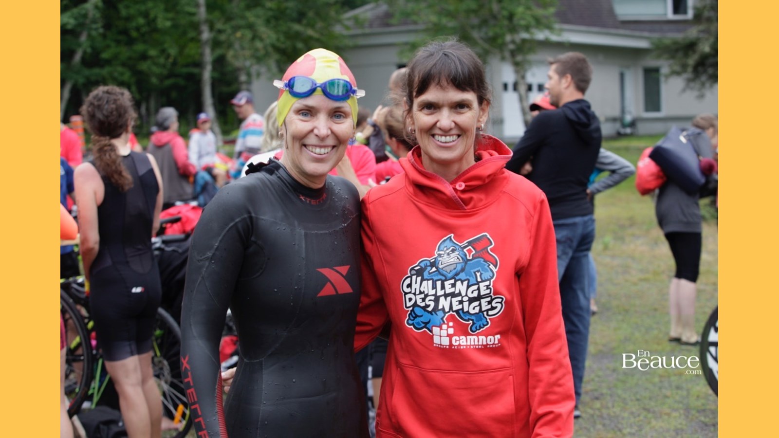 EN IMAGES : le triathlon du Lac-Poulin (partie nage)