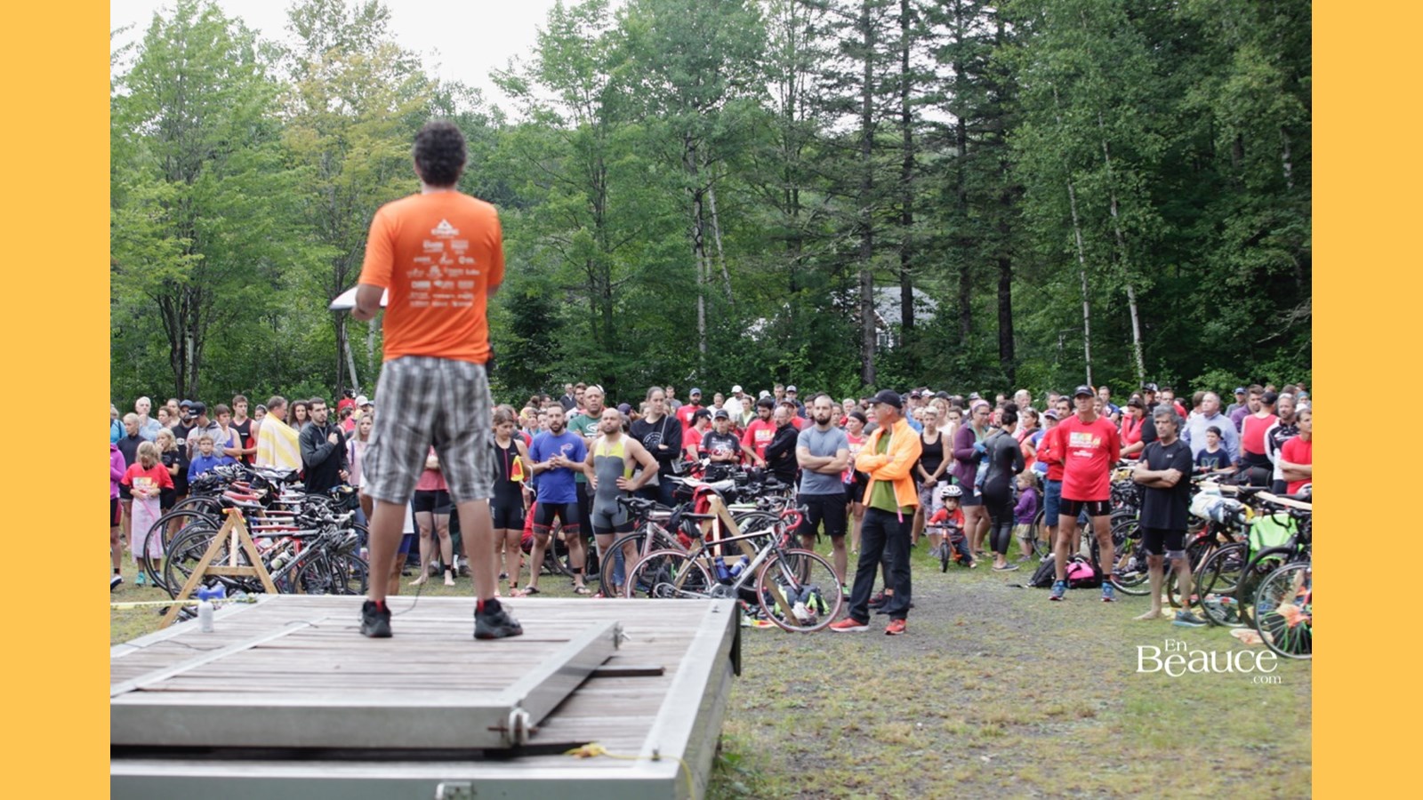 EN IMAGES : le triathlon du Lac-Poulin (partie nage)