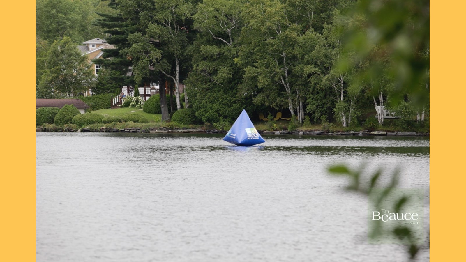 EN IMAGES : le triathlon du Lac-Poulin (partie nage)