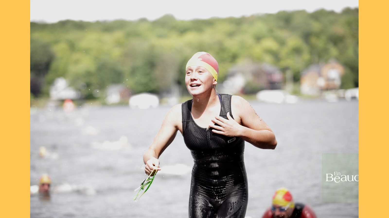 EN IMAGES : le triathlon du Lac-Poulin (partie nage)
