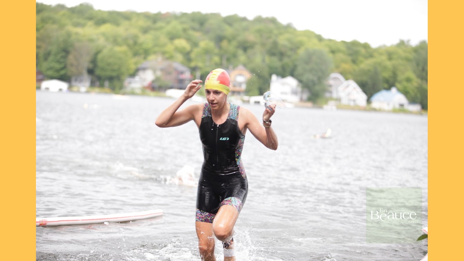 EN IMAGES : le triathlon du Lac-Poulin (partie nage)