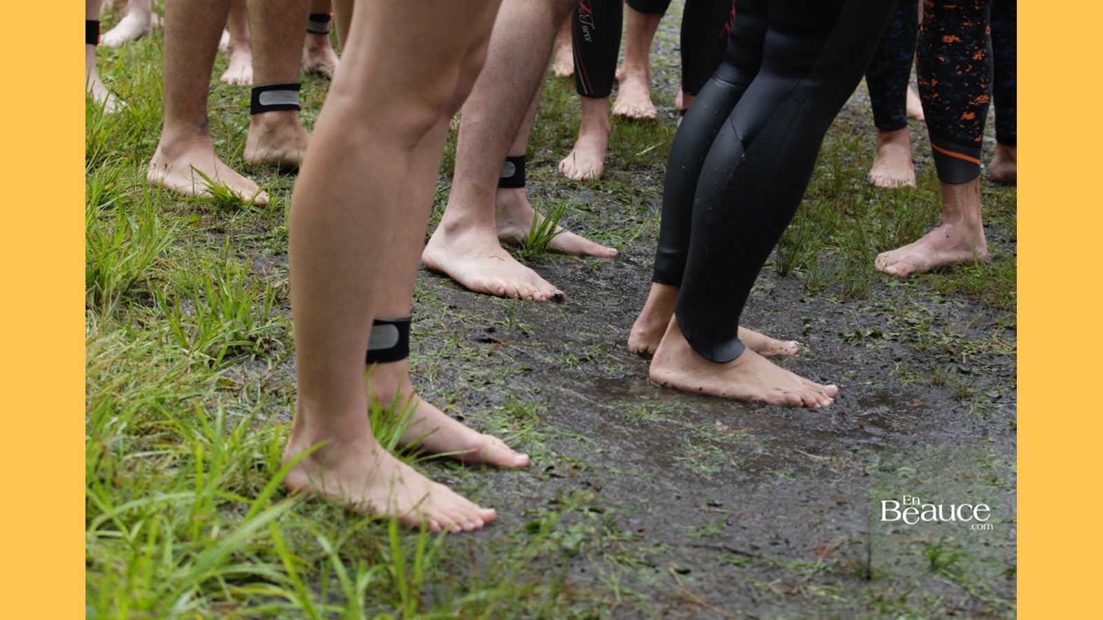 EN IMAGES : le triathlon du Lac-Poulin (partie nage)