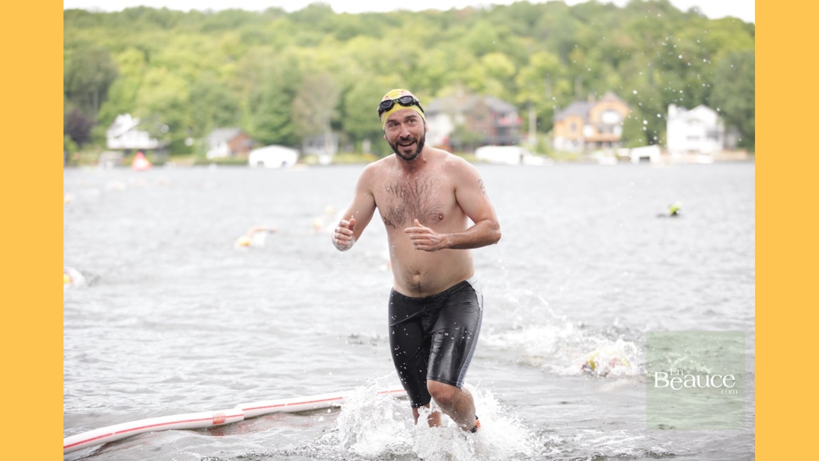 EN IMAGES : le triathlon du Lac-Poulin (partie nage)