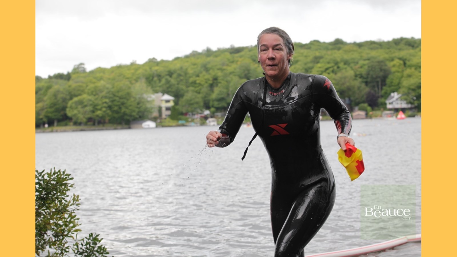 EN IMAGES : le triathlon du Lac-Poulin (partie nage)