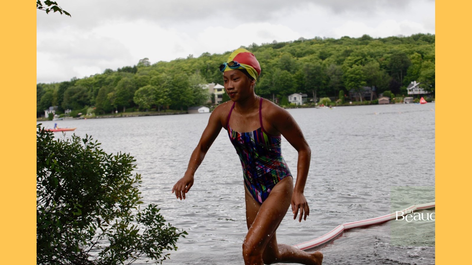 EN IMAGES : le triathlon du Lac-Poulin (partie nage)