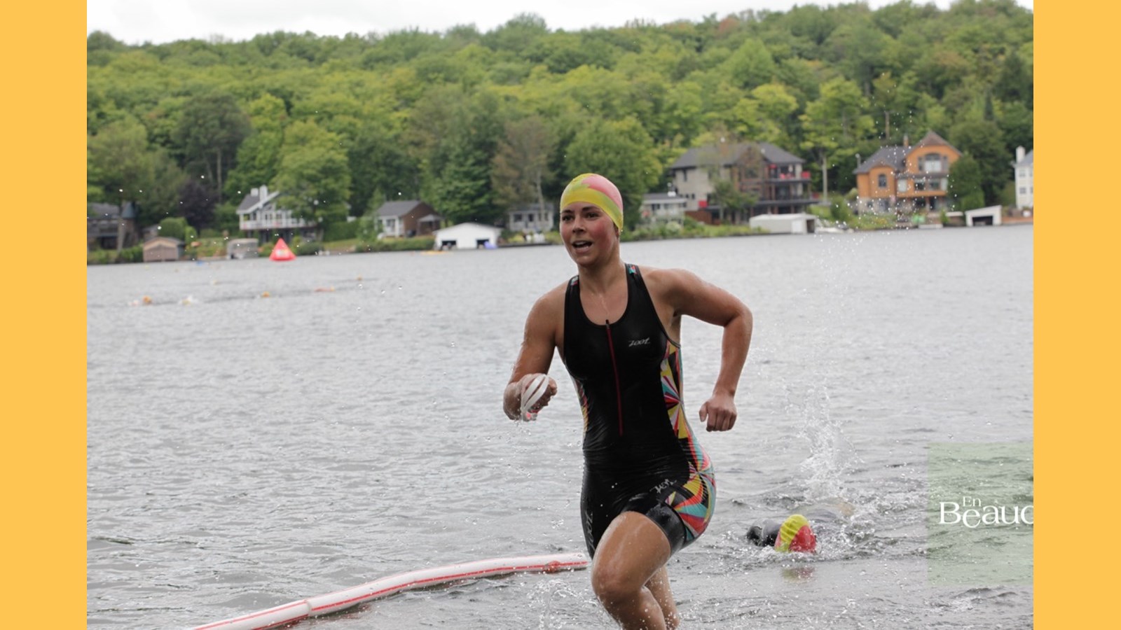 EN IMAGES : le triathlon du Lac-Poulin (partie nage)