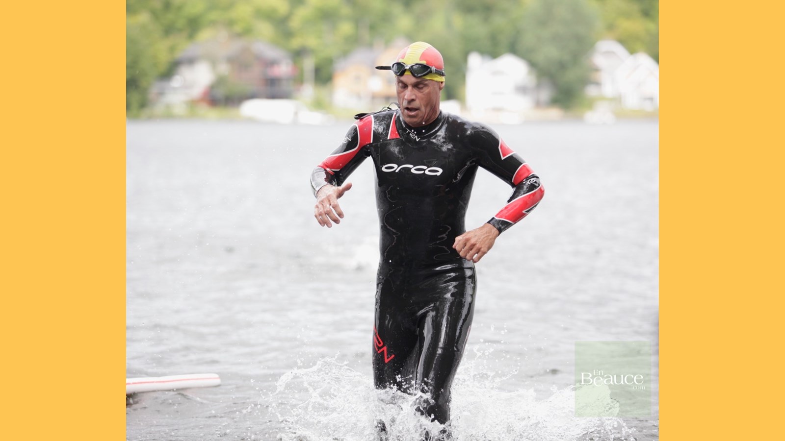EN IMAGES : le triathlon du Lac-Poulin (partie nage)