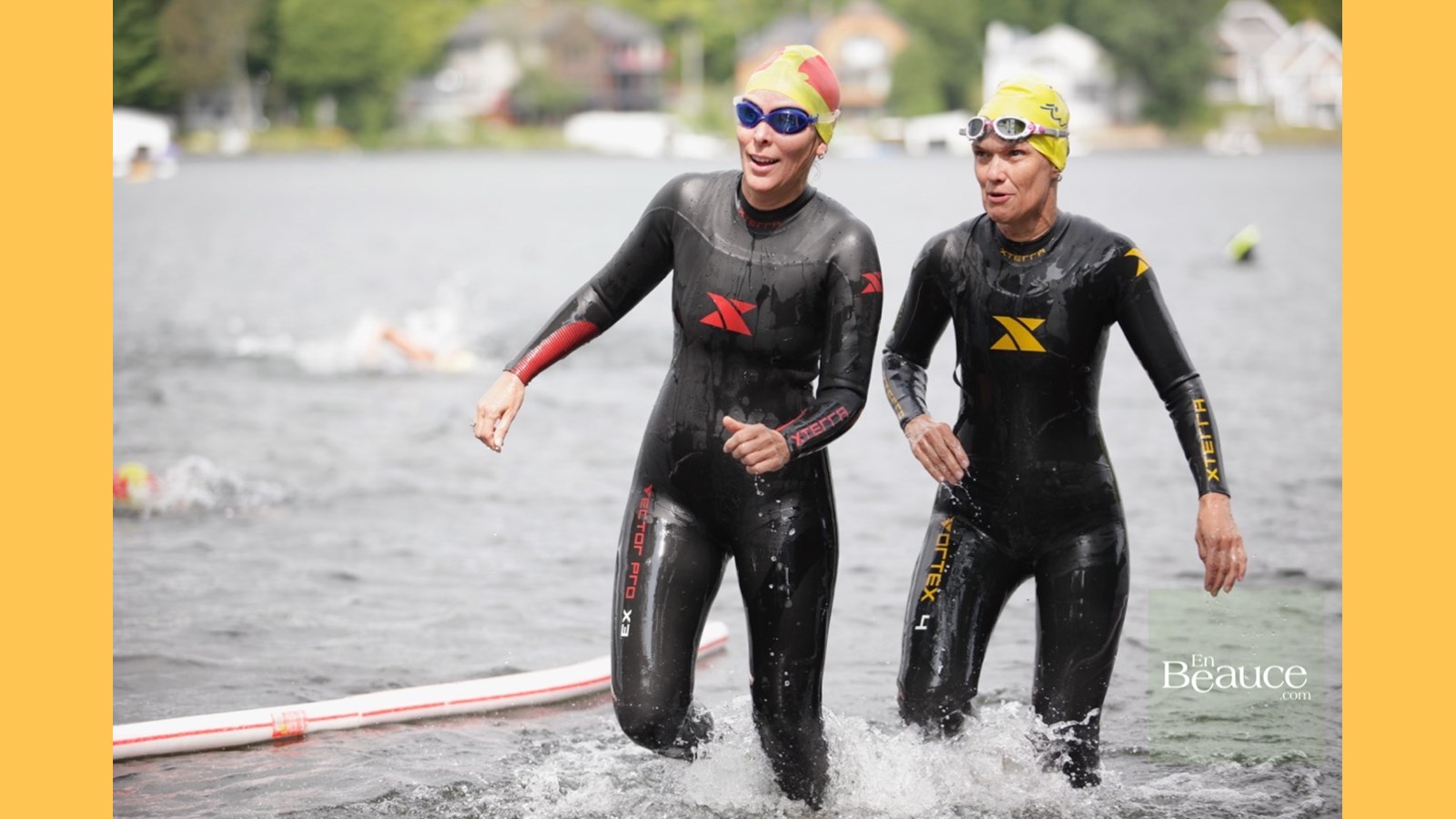 EN IMAGES : le triathlon du Lac-Poulin (partie nage)