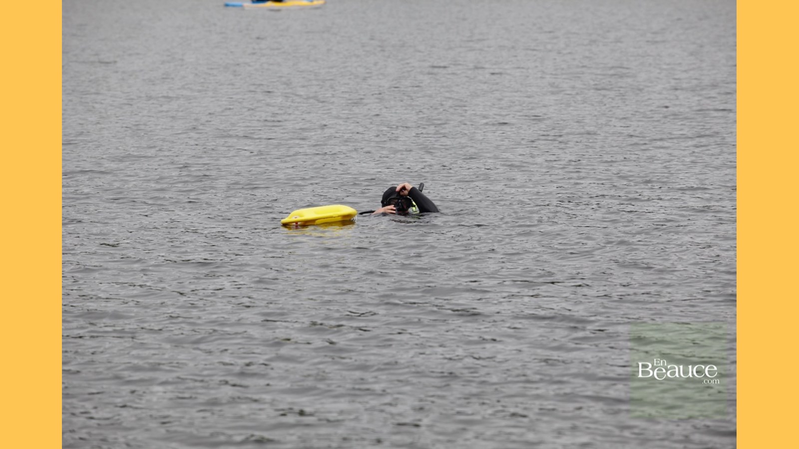 EN IMAGES : le triathlon du Lac-Poulin (partie nage)