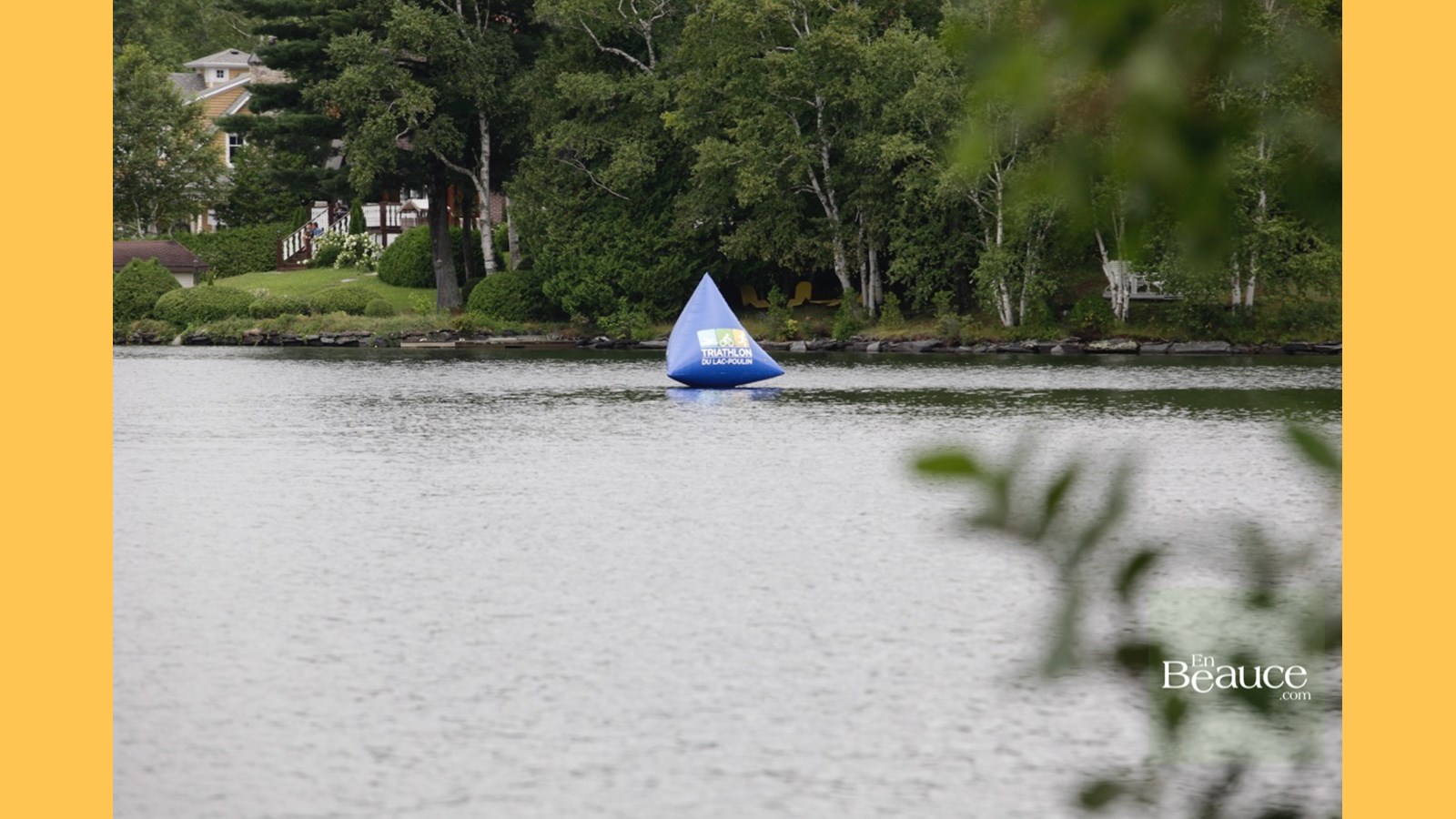 EN IMAGES : le triathlon du Lac-Poulin (partie nage)