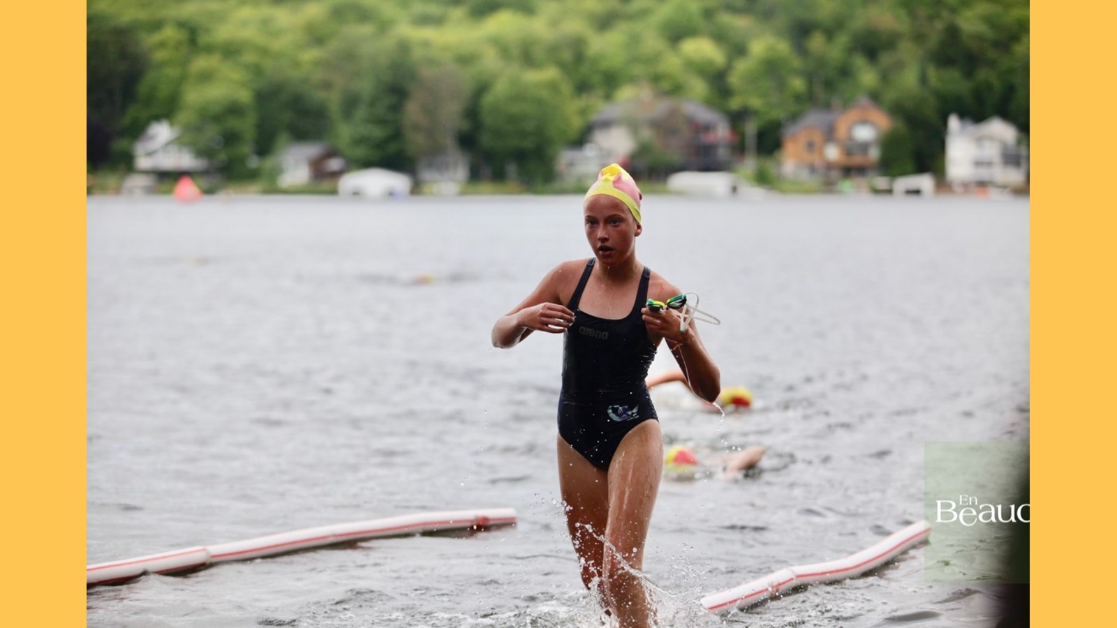 EN IMAGES : le triathlon du Lac-Poulin (partie nage)