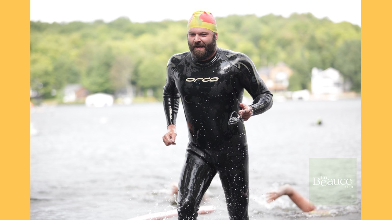 EN IMAGES : le triathlon du Lac-Poulin (partie nage)