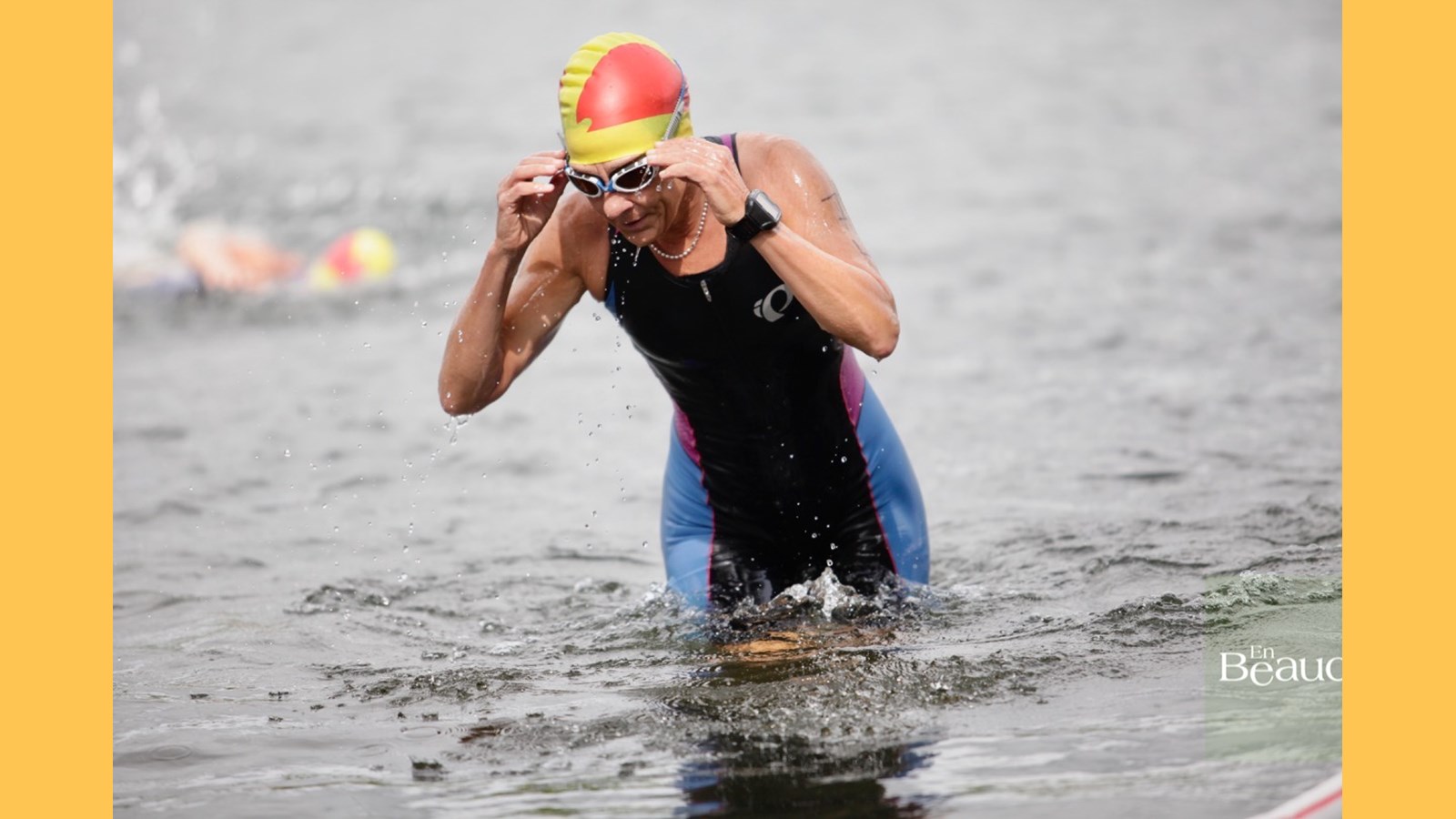 EN IMAGES : le triathlon du Lac-Poulin (partie nage)