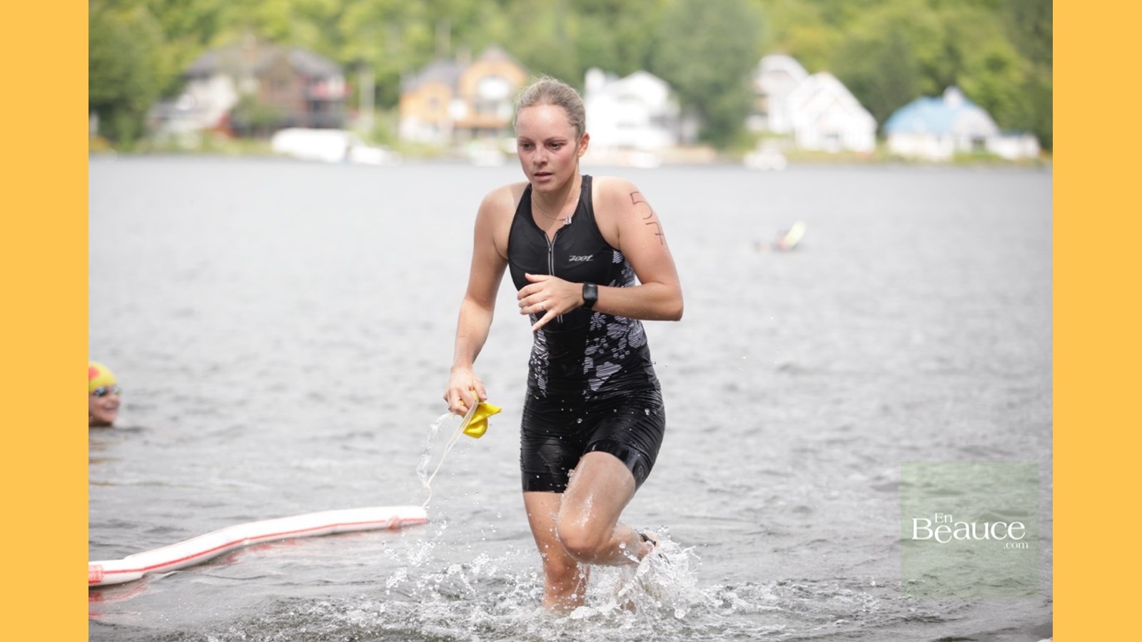 EN IMAGES : le triathlon du Lac-Poulin (partie nage)