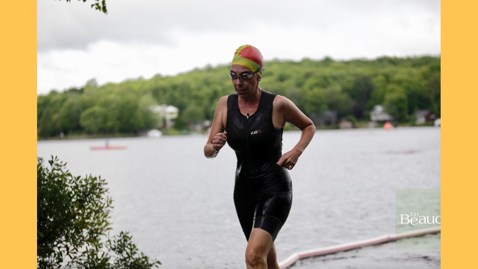 EN IMAGES : le triathlon du Lac-Poulin (partie nage)