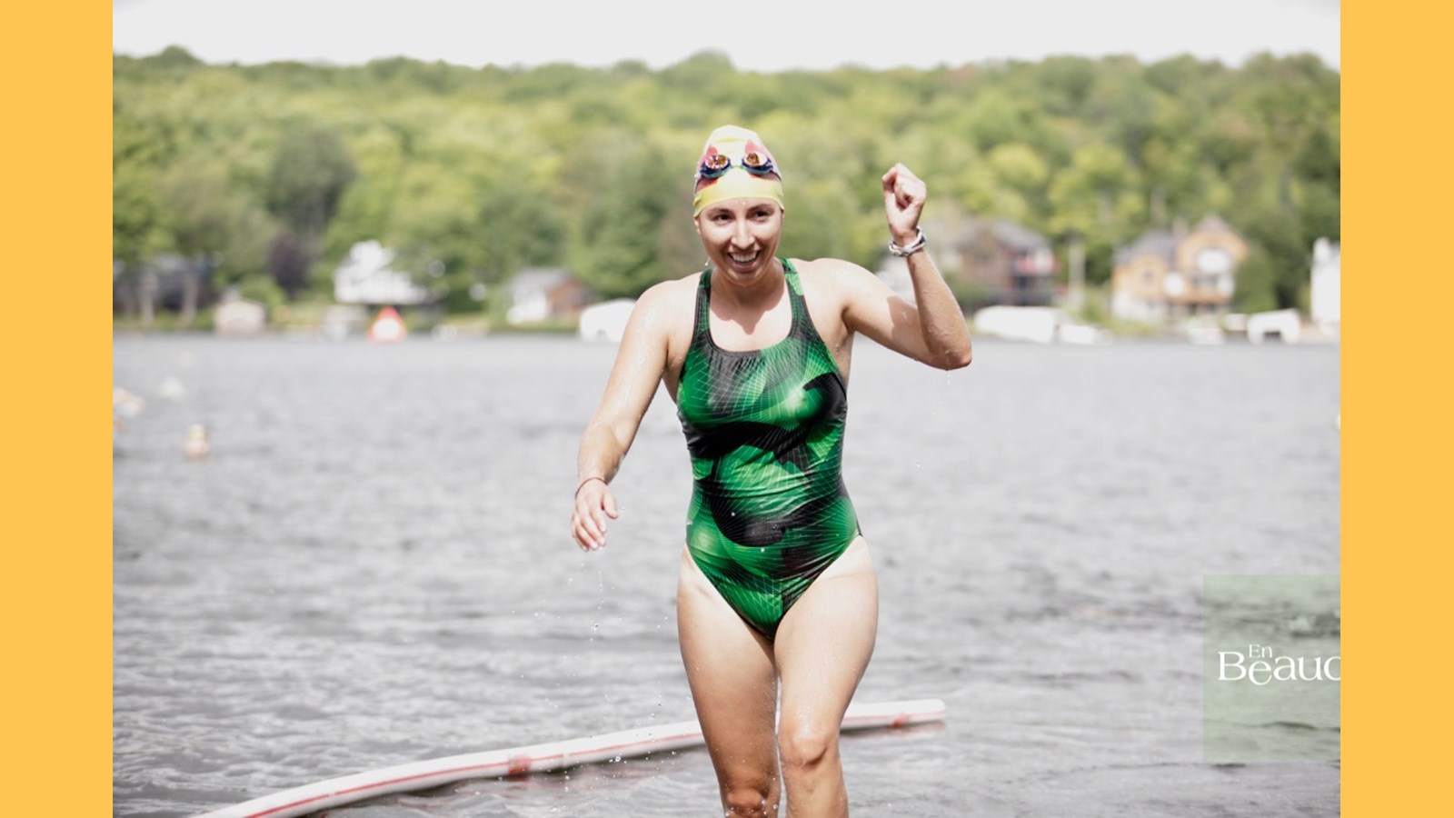 EN IMAGES : le triathlon du Lac-Poulin (partie nage)