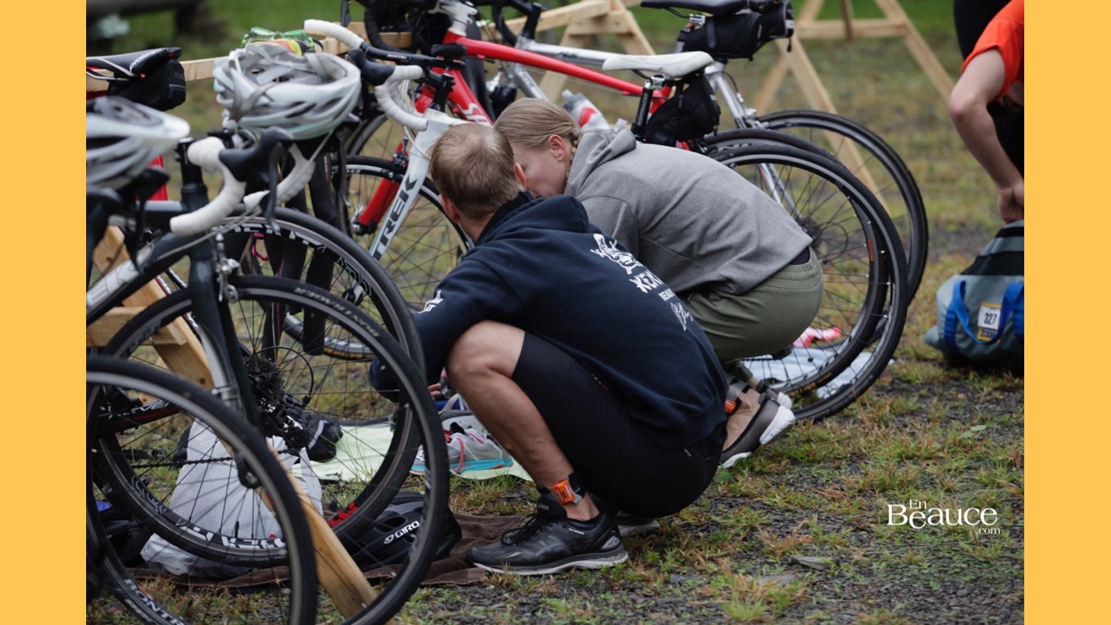 EN IMAGES : le triathlon du Lac-Poulin (partie nage)