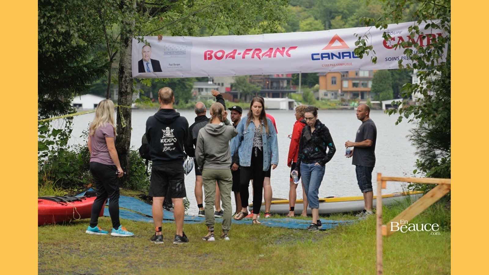 EN IMAGES : le triathlon du Lac-Poulin (partie nage)