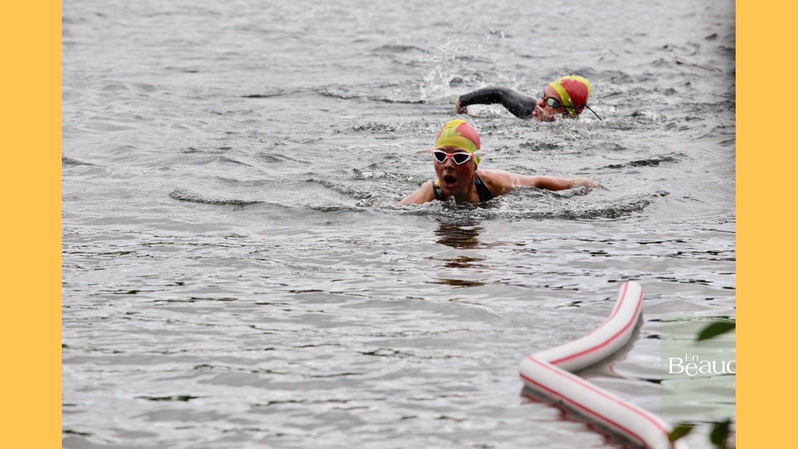 EN IMAGES : le triathlon du Lac-Poulin (partie nage)