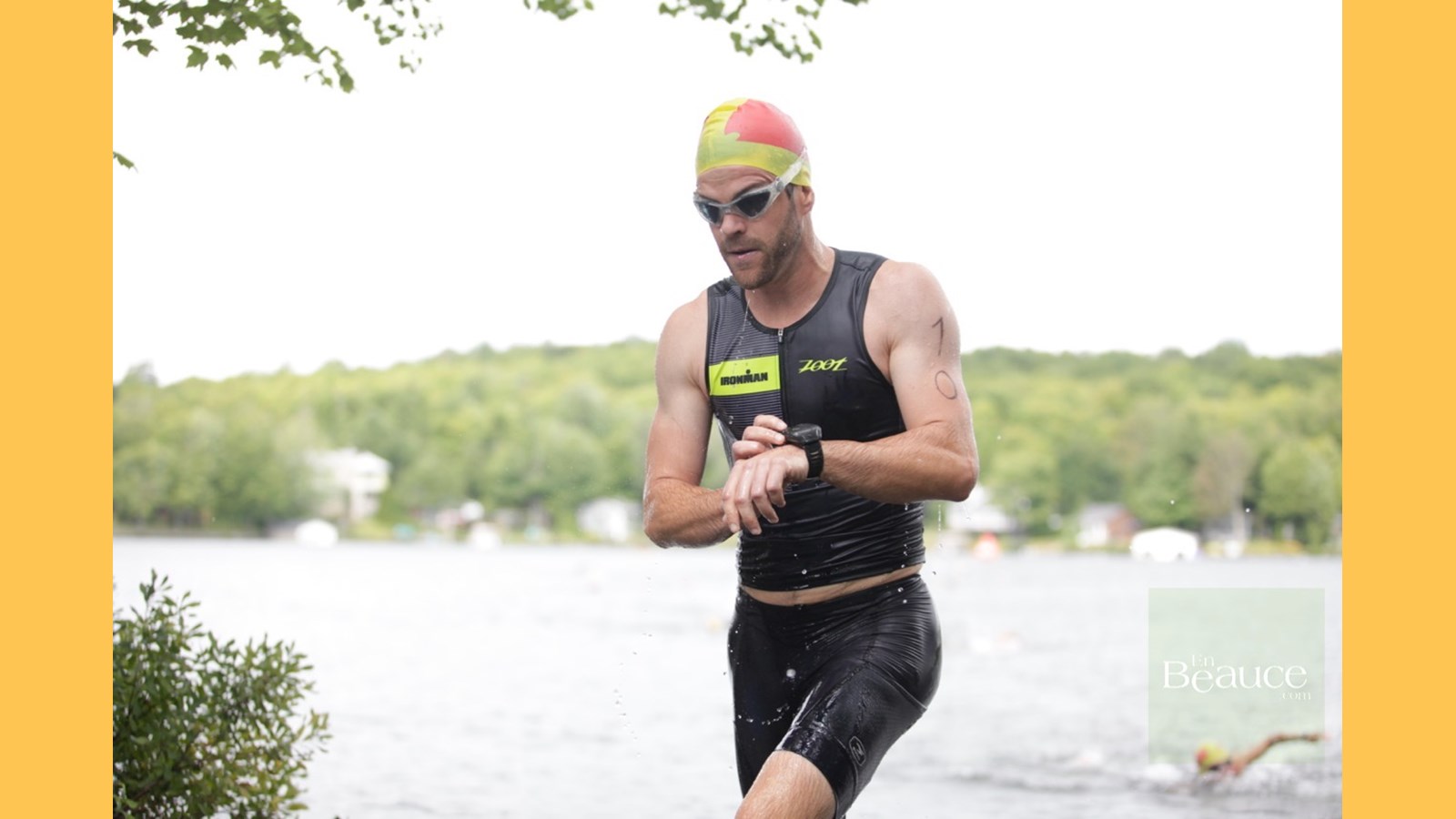 EN IMAGES : le triathlon du Lac-Poulin (partie nage)