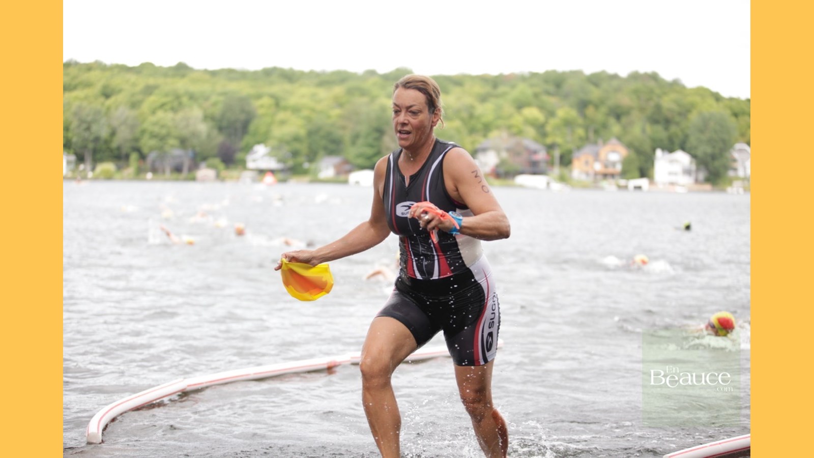 EN IMAGES : le triathlon du Lac-Poulin (partie nage)