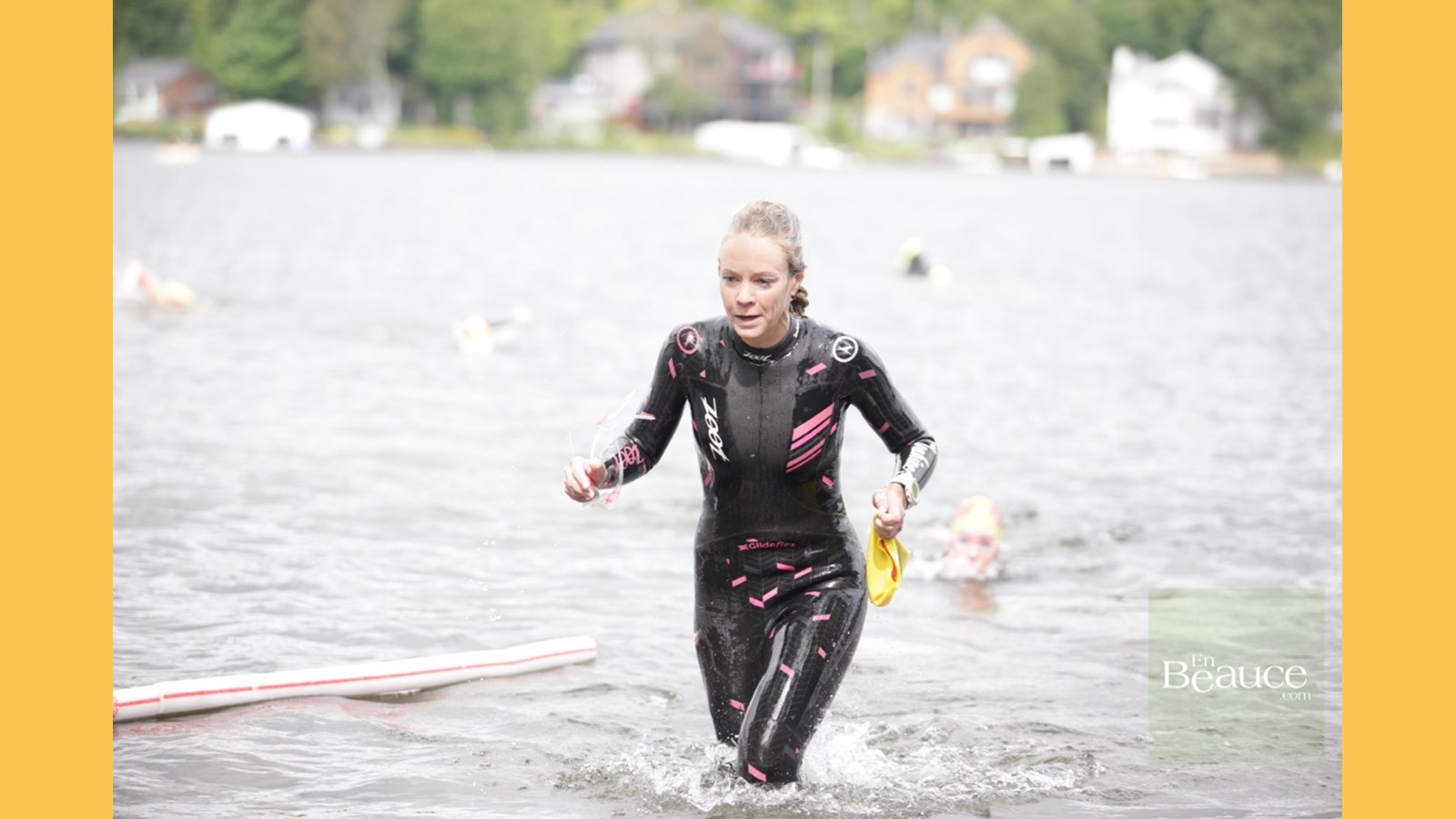 EN IMAGES : le triathlon du Lac-Poulin (partie nage)