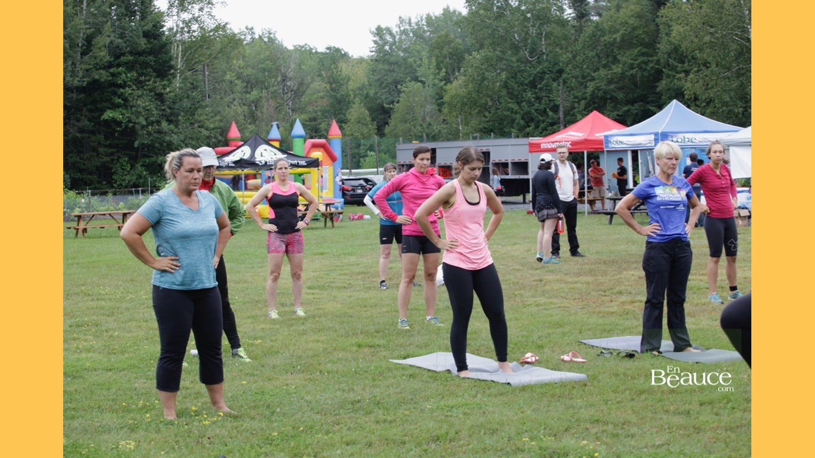 EN IMAGES : le triathlon du Lac-Poulin (partie nage)