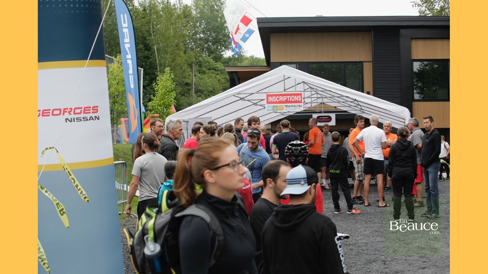 EN IMAGES : le triathlon du Lac-Poulin (partie nage)