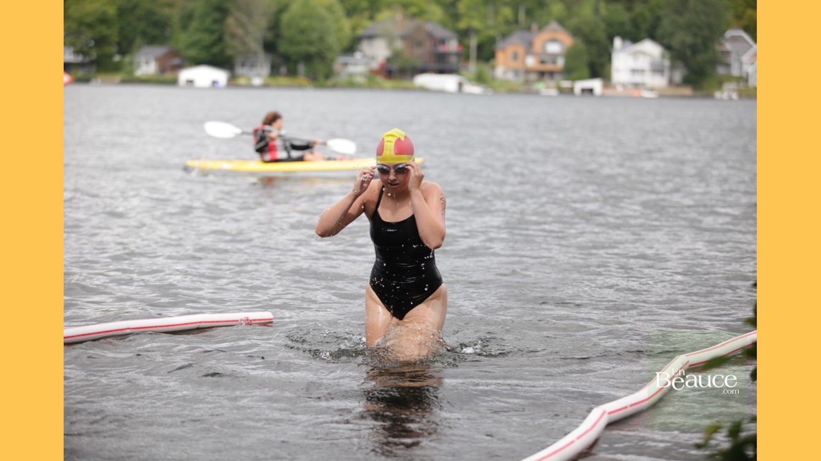 EN IMAGES : le triathlon du Lac-Poulin (partie nage)