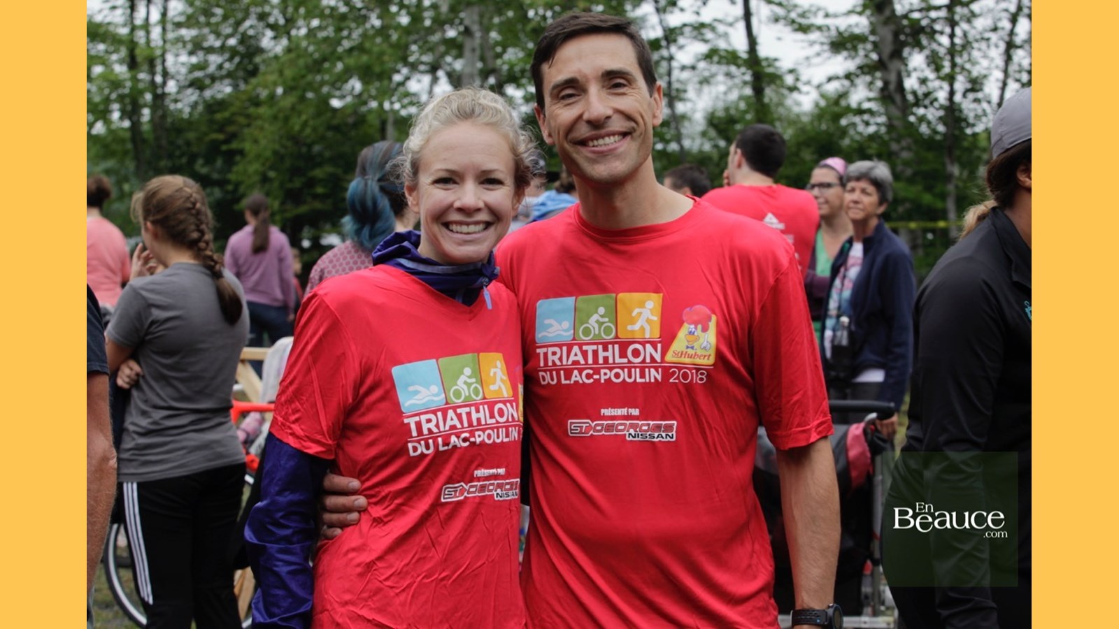 EN IMAGES : le triathlon du Lac-Poulin (partie nage)