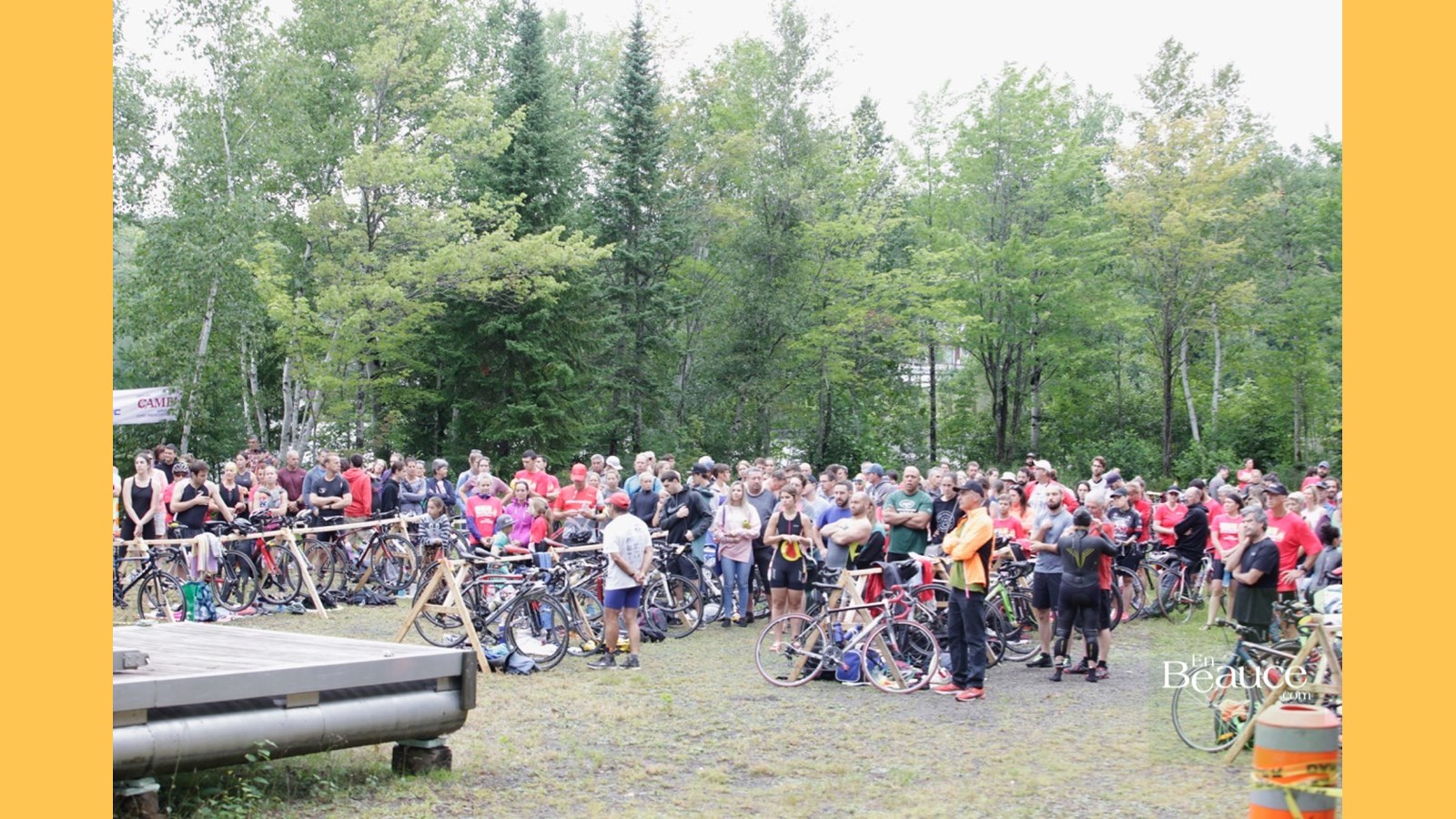 EN IMAGES : le triathlon du Lac-Poulin (partie nage)