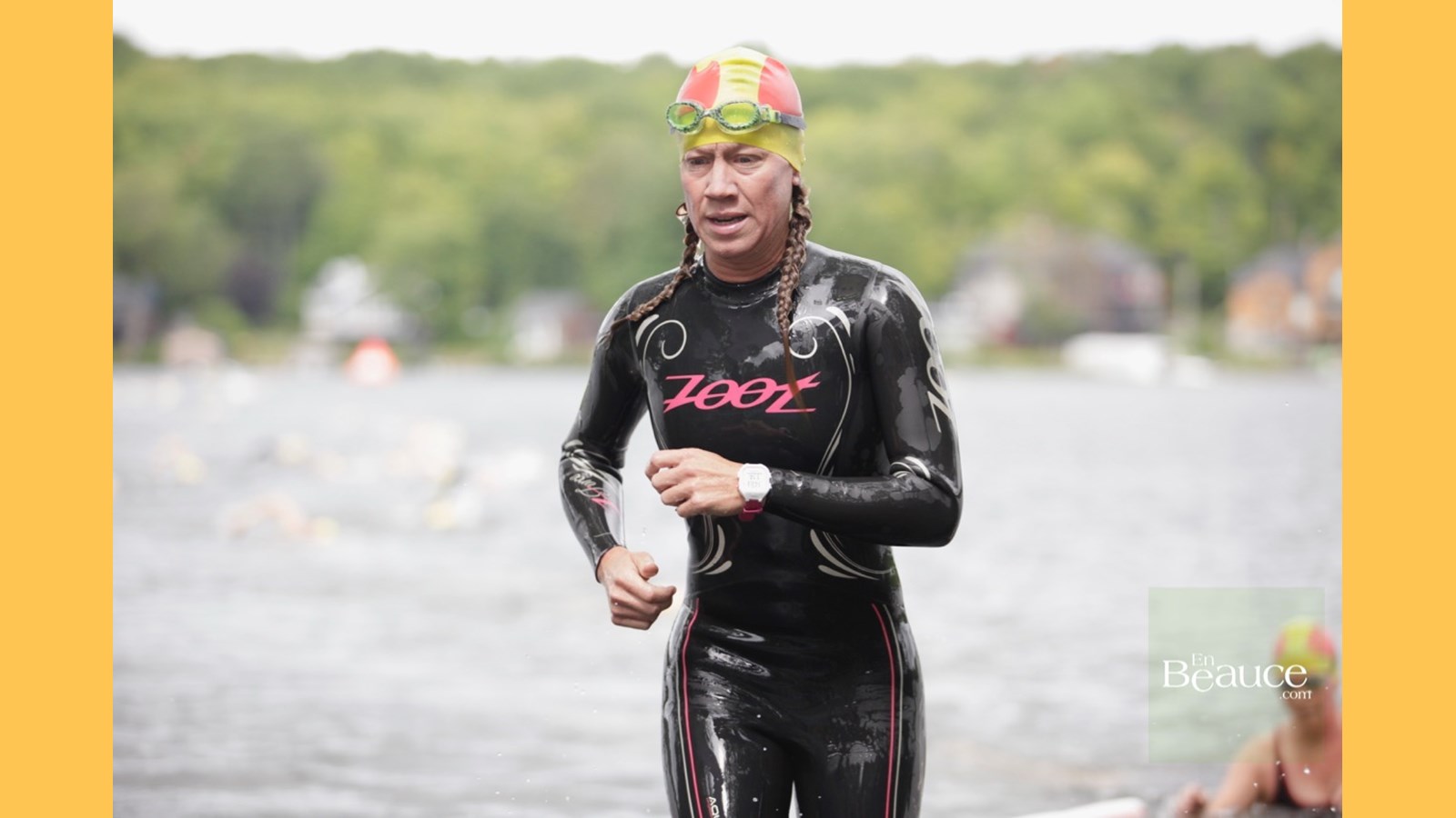 EN IMAGES : le triathlon du Lac-Poulin (partie nage)
