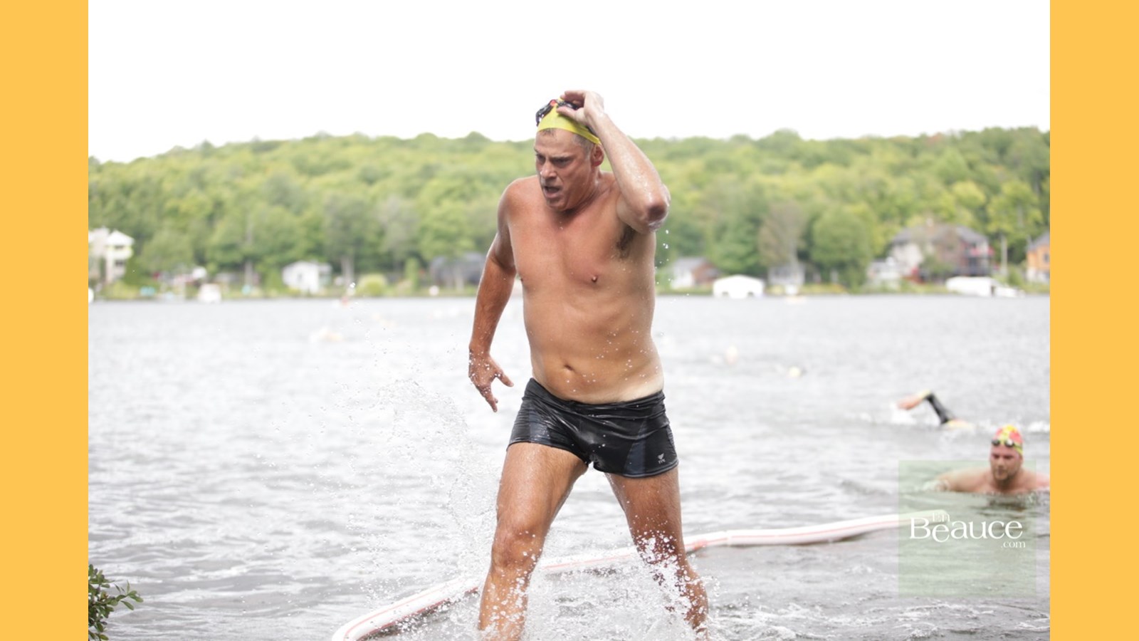 EN IMAGES : le triathlon du Lac-Poulin (partie nage)