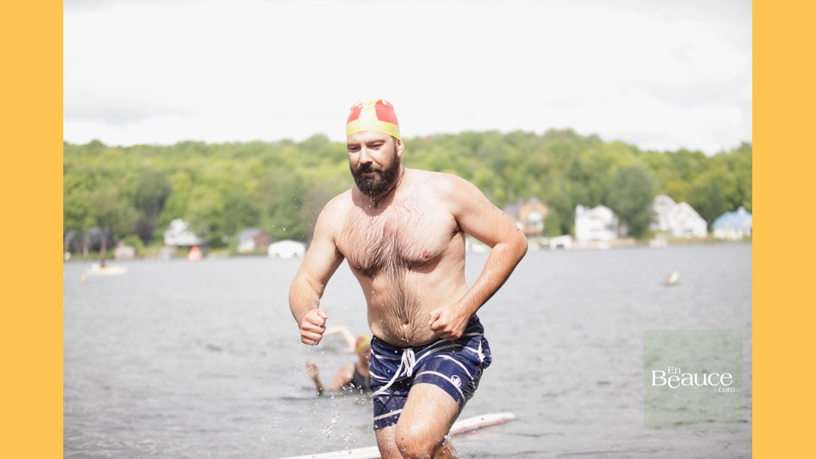 EN IMAGES : le triathlon du Lac-Poulin (partie nage)