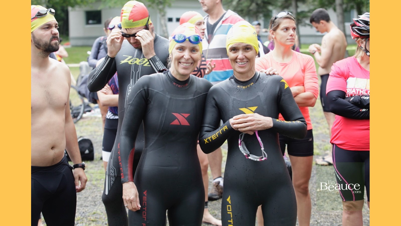 EN IMAGES : le triathlon du Lac-Poulin (partie nage)