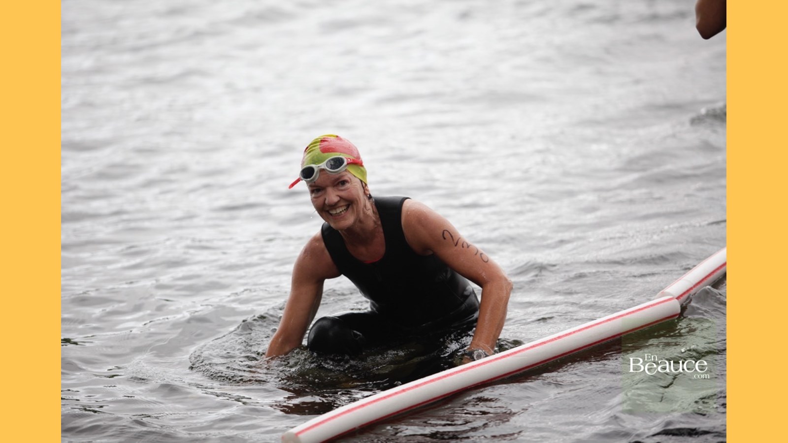 EN IMAGES : le triathlon du Lac-Poulin (partie nage)