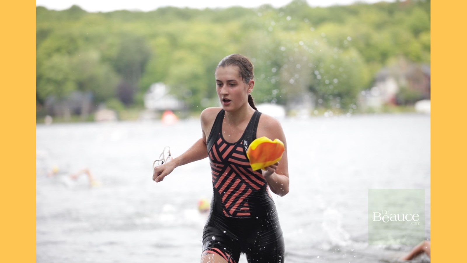 EN IMAGES : le triathlon du Lac-Poulin (partie nage)