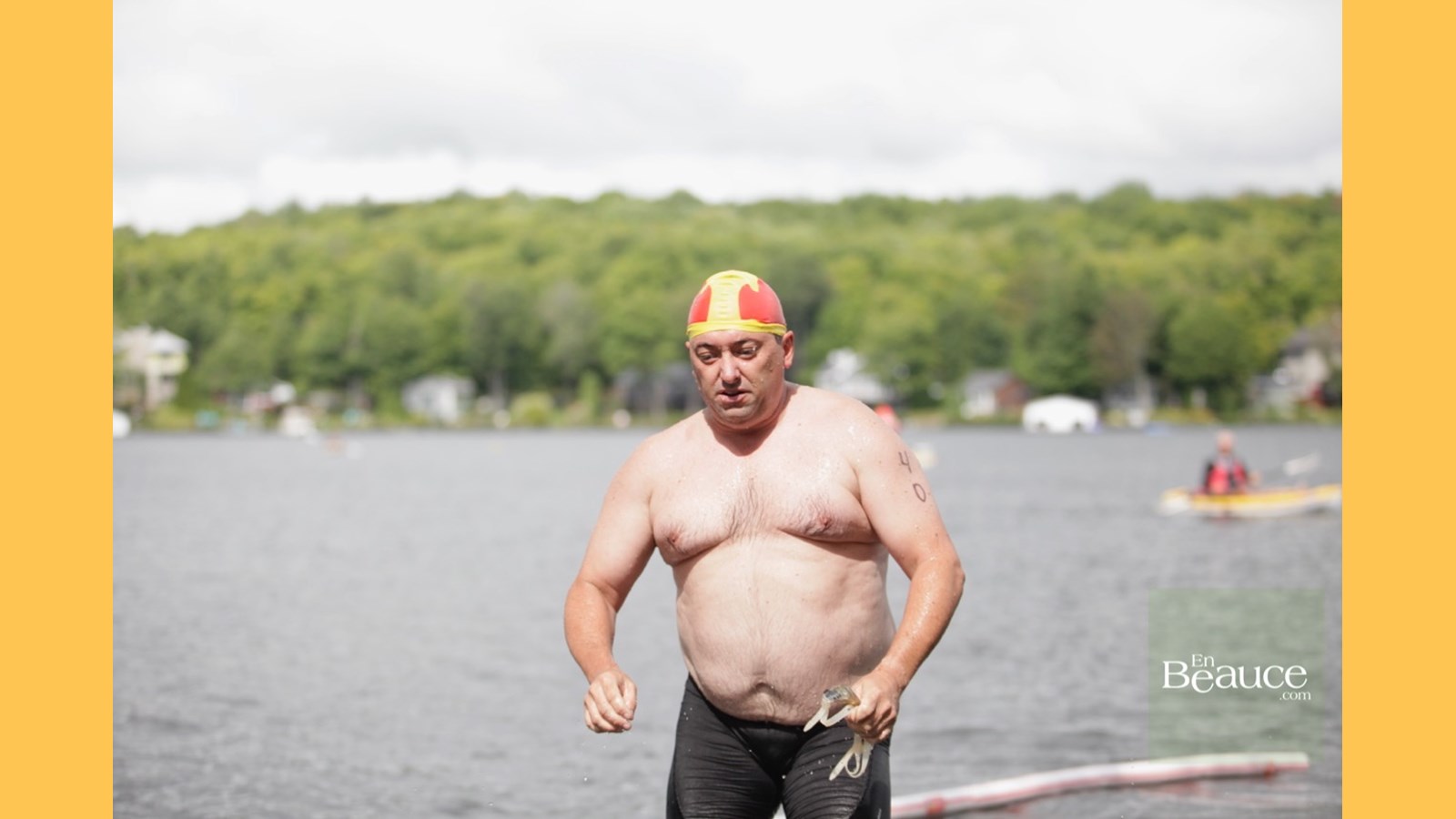 EN IMAGES : le triathlon du Lac-Poulin (partie nage)