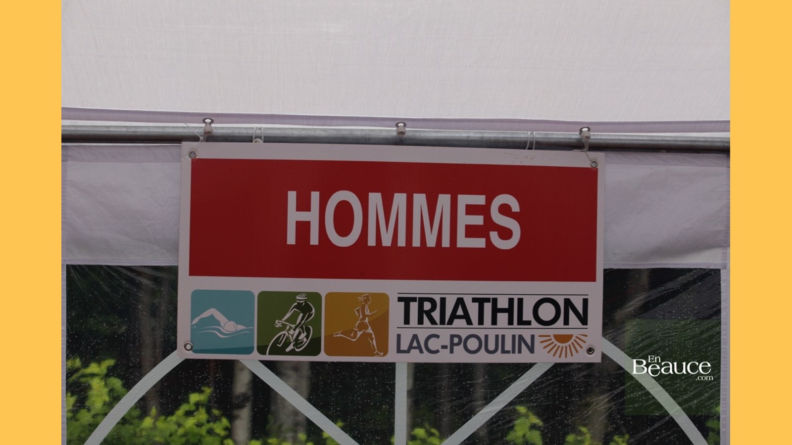 EN IMAGES : le triathlon du Lac-Poulin (partie nage)