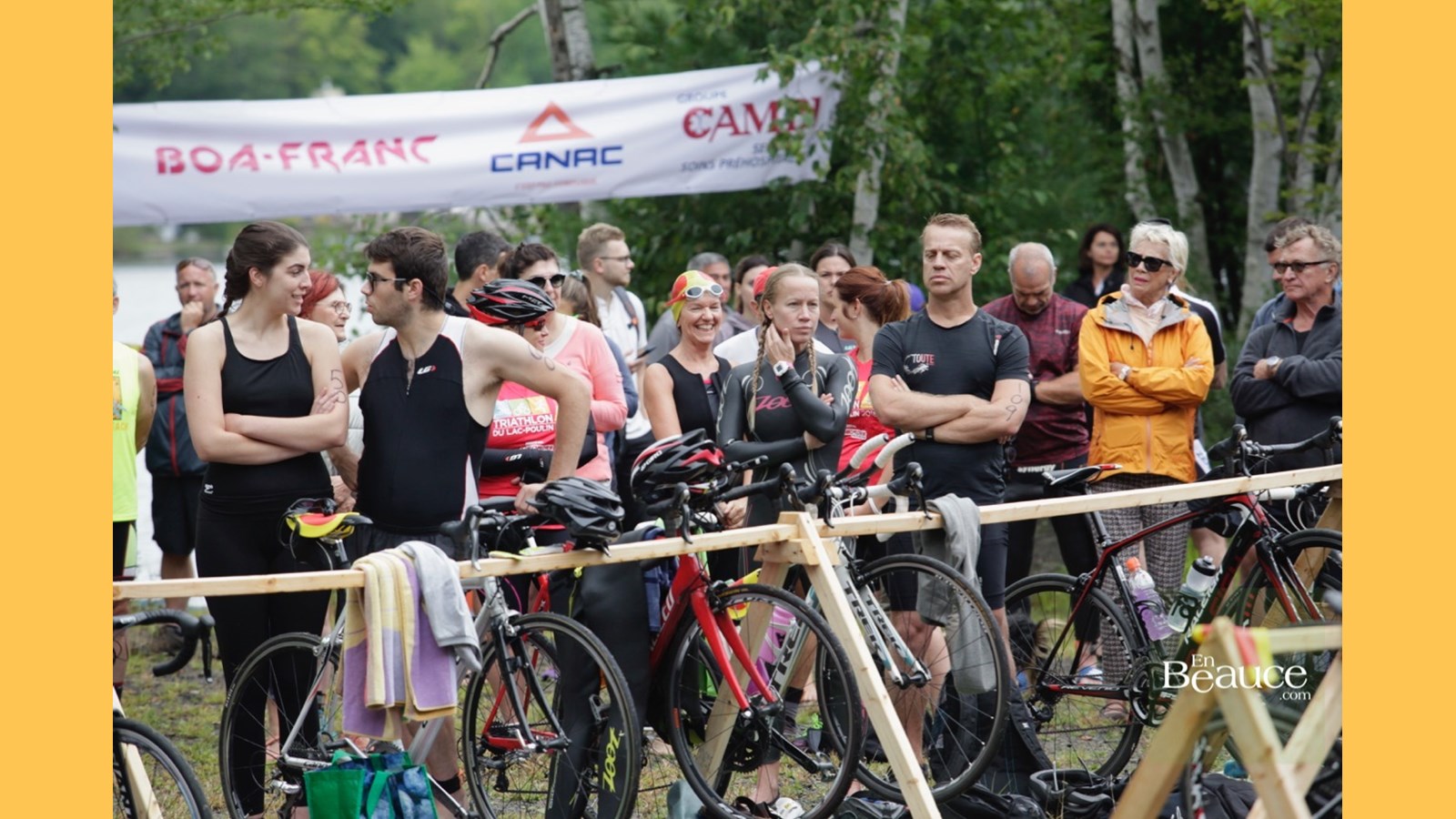 EN IMAGES : le triathlon du Lac-Poulin (partie nage)