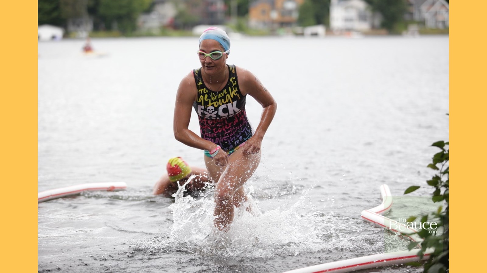 EN IMAGES : le triathlon du Lac-Poulin (partie nage)