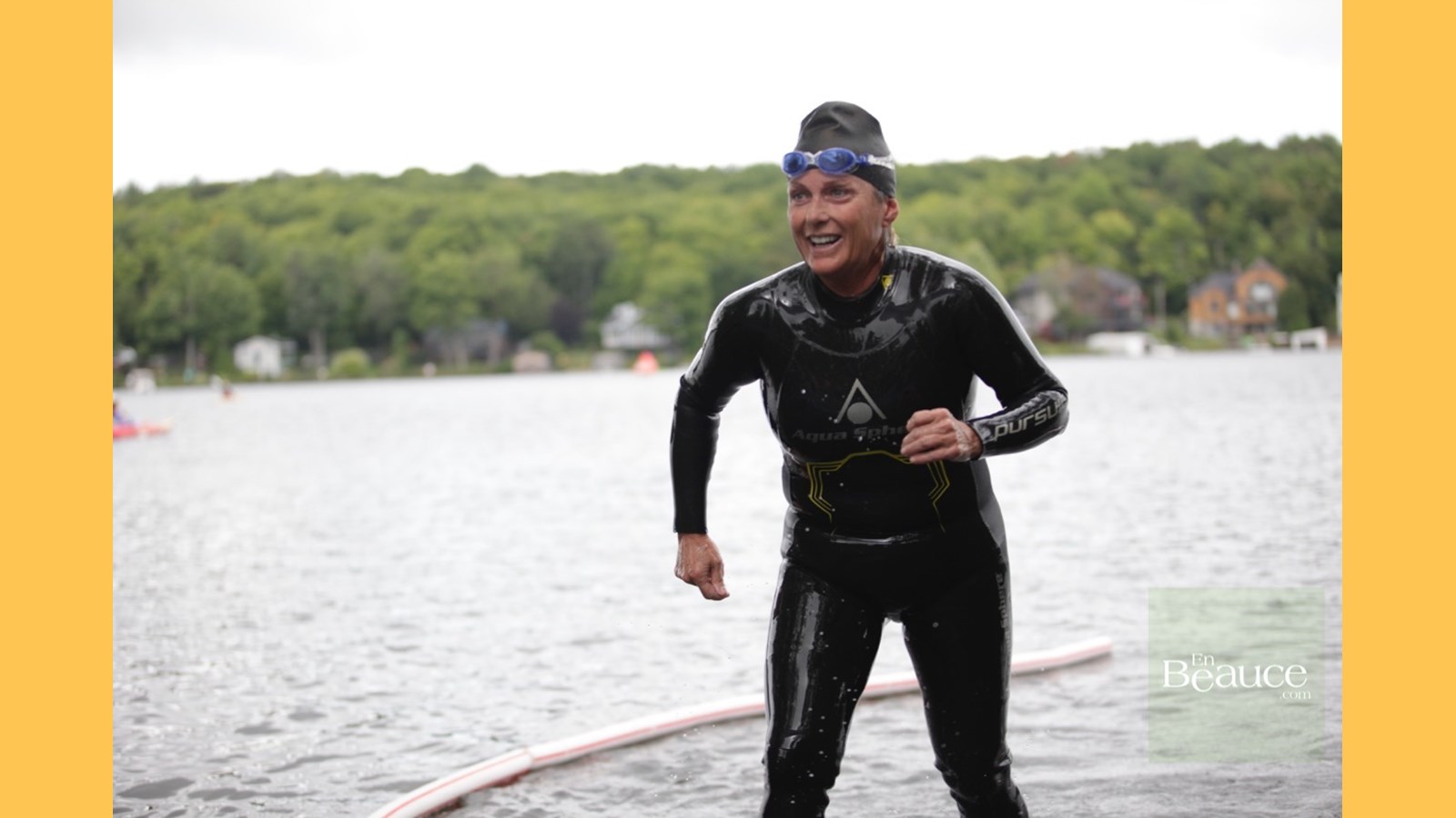EN IMAGES : le triathlon du Lac-Poulin (partie nage)