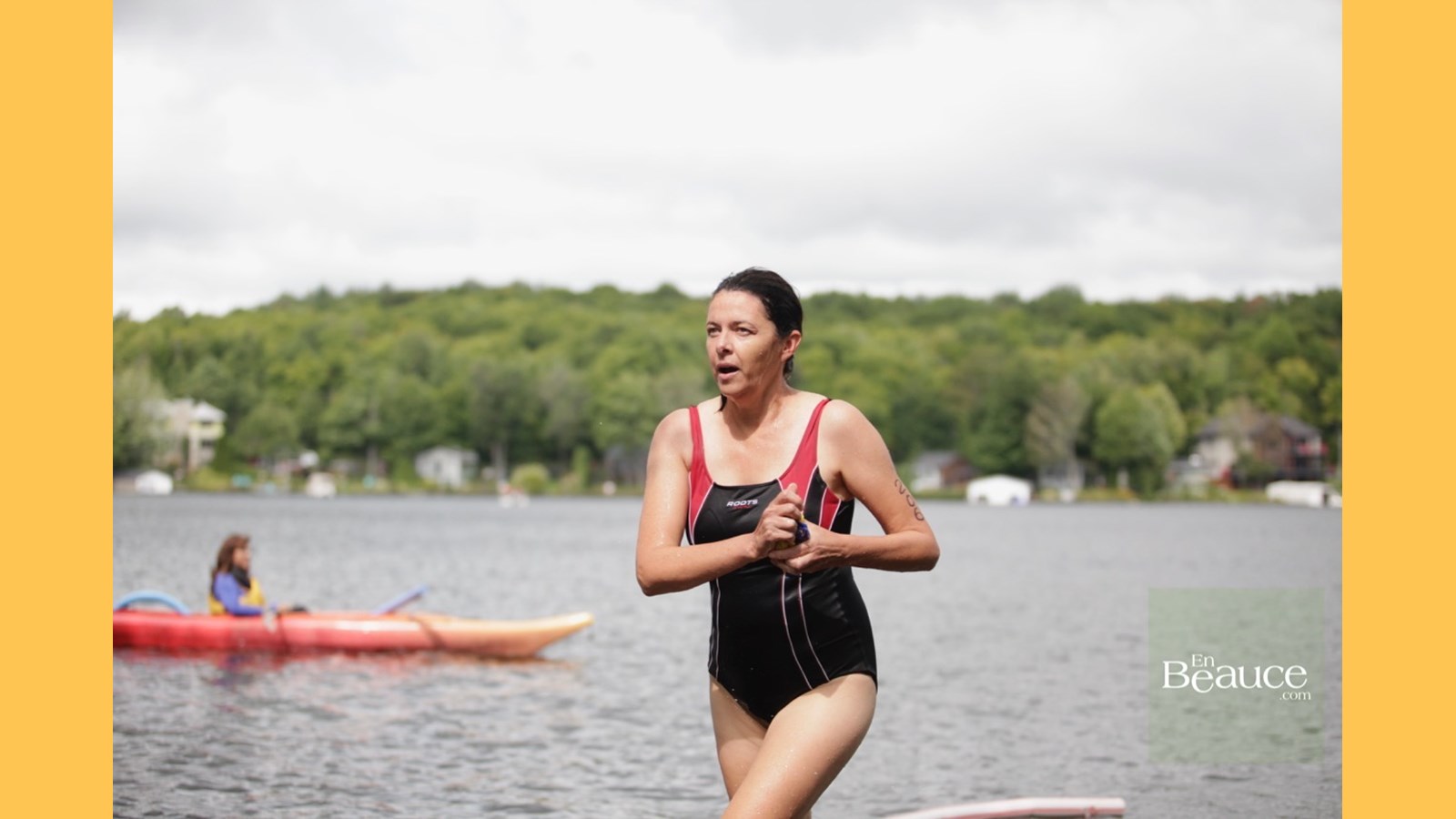 EN IMAGES : le triathlon du Lac-Poulin (partie nage)